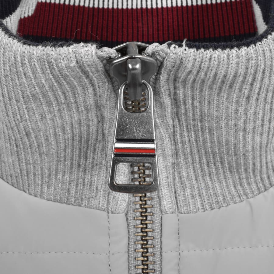 Tommy hilfiger silver jacket on sale